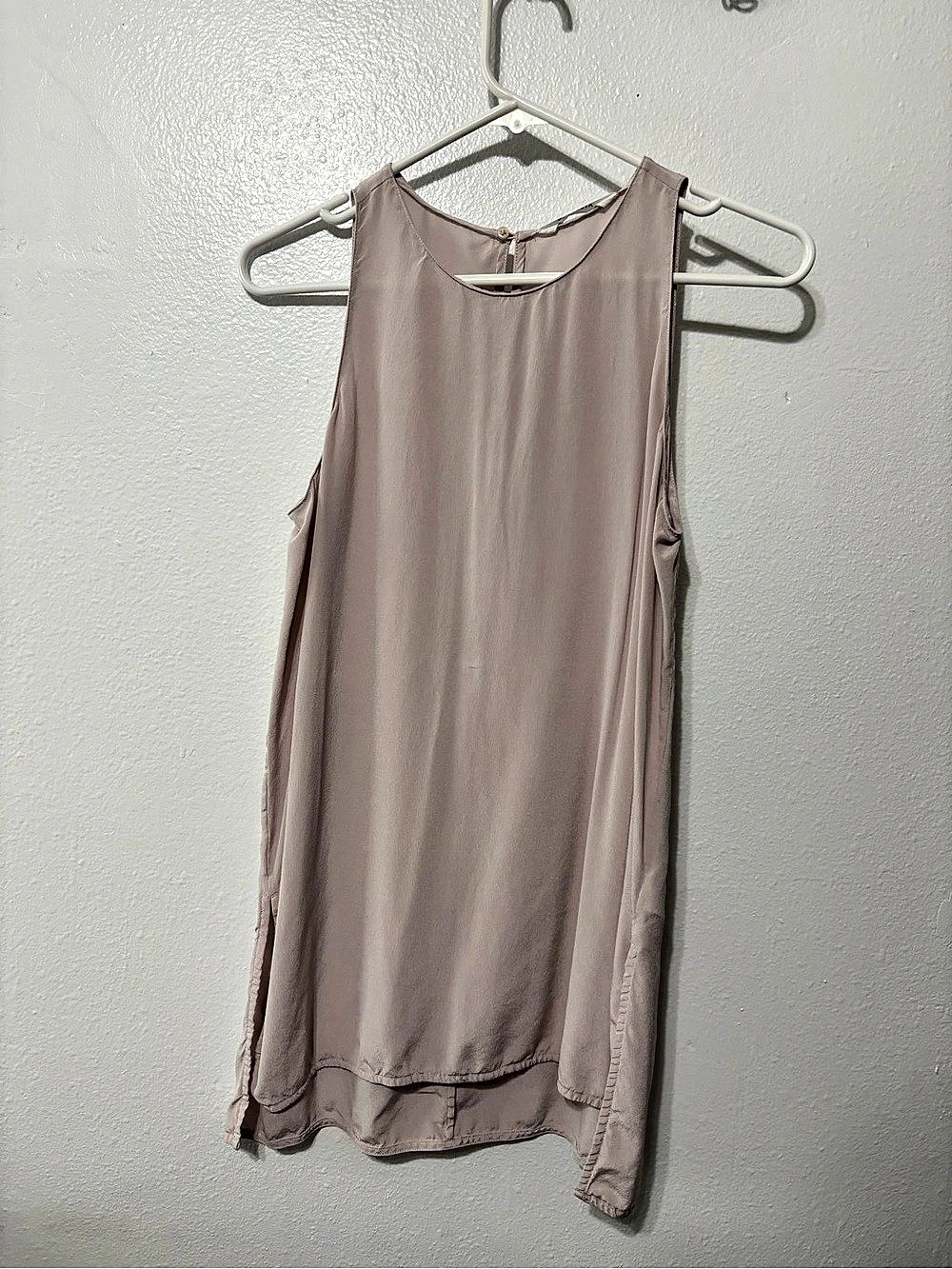 Athleta Silk Tank Top Pink Size XS